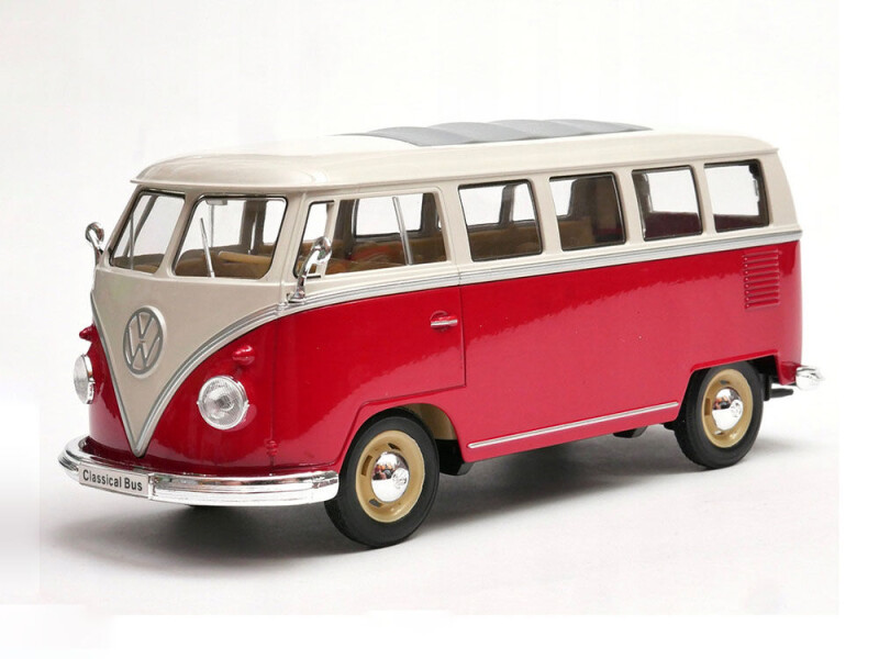 Welly Volkswagen T1 Bus (1963) 1:24 červený